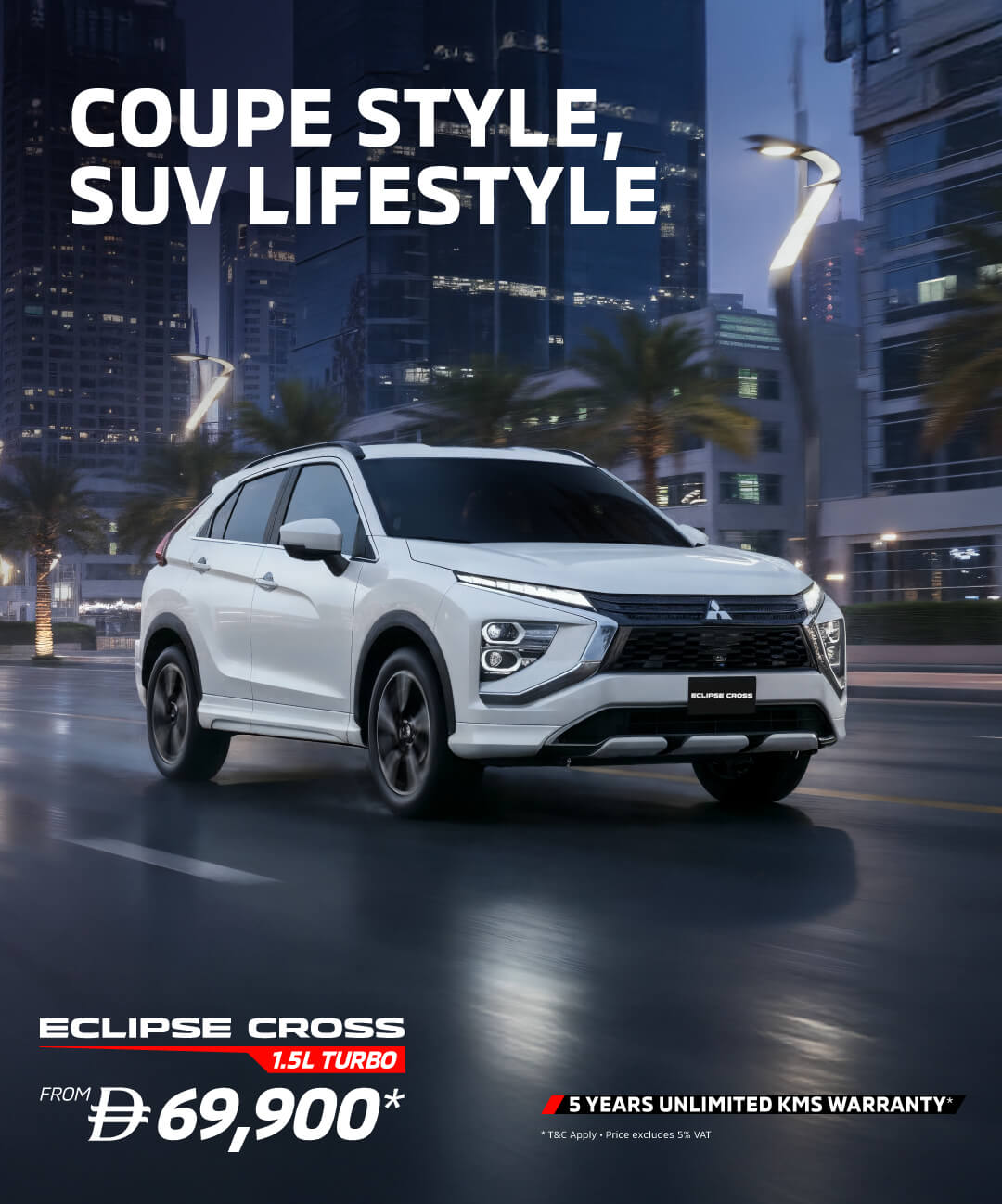 Coupe Style, SUV Lifestyle Mitsubishi Eclipse Cross 1.5L Turbo