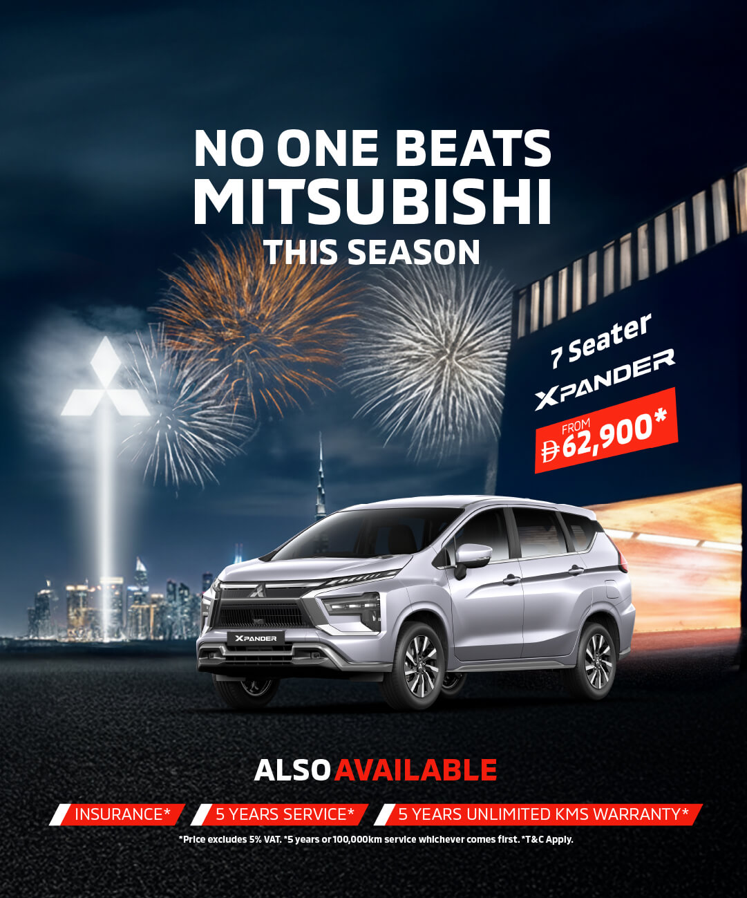 Discover the Mitsubishi Xpander this DSF starting from AED 62,900*