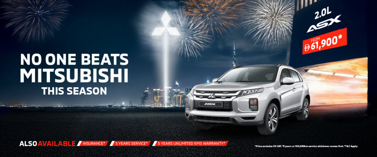 Drive the Mitsubishi ASX this DSF starting from AED 61,900*