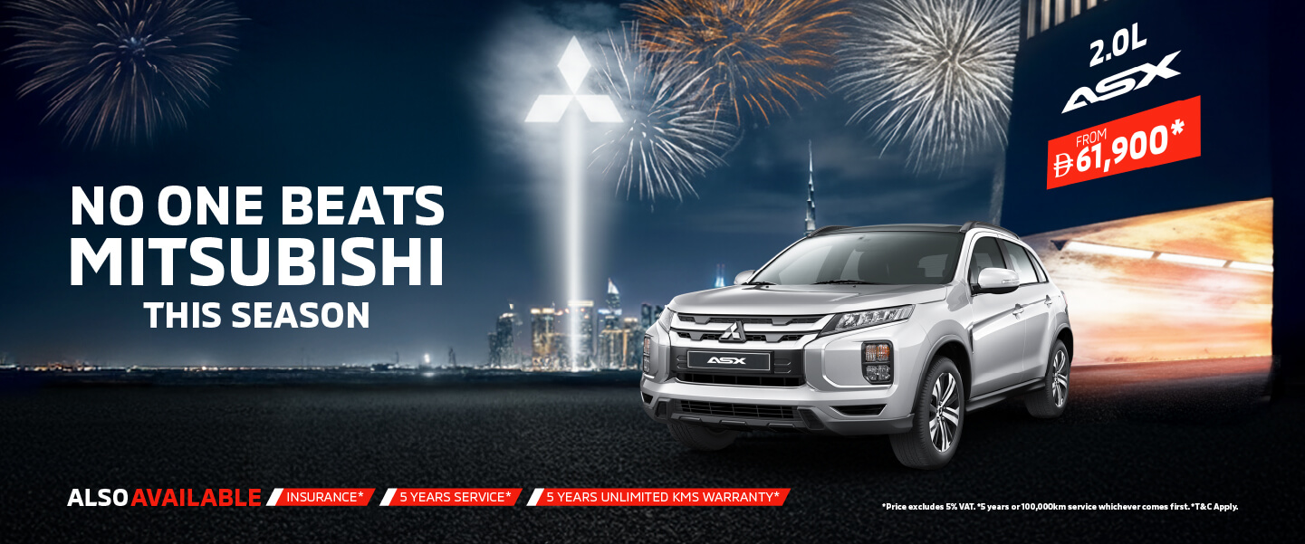 Drive the Mitsubishi ASX this DSF starting from AED 61,900*