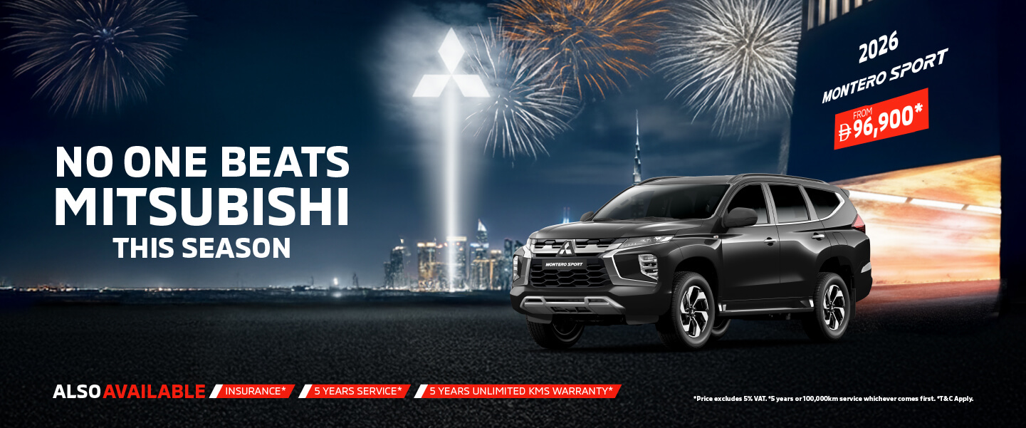 Experience the rugged Mitsubishi Montero Sport this DSF starting from AED 96,900*