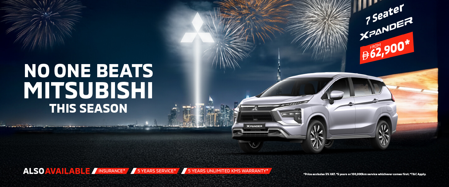 Discover the Mitsubishi Xpander this DSF starting from AED 62,900*