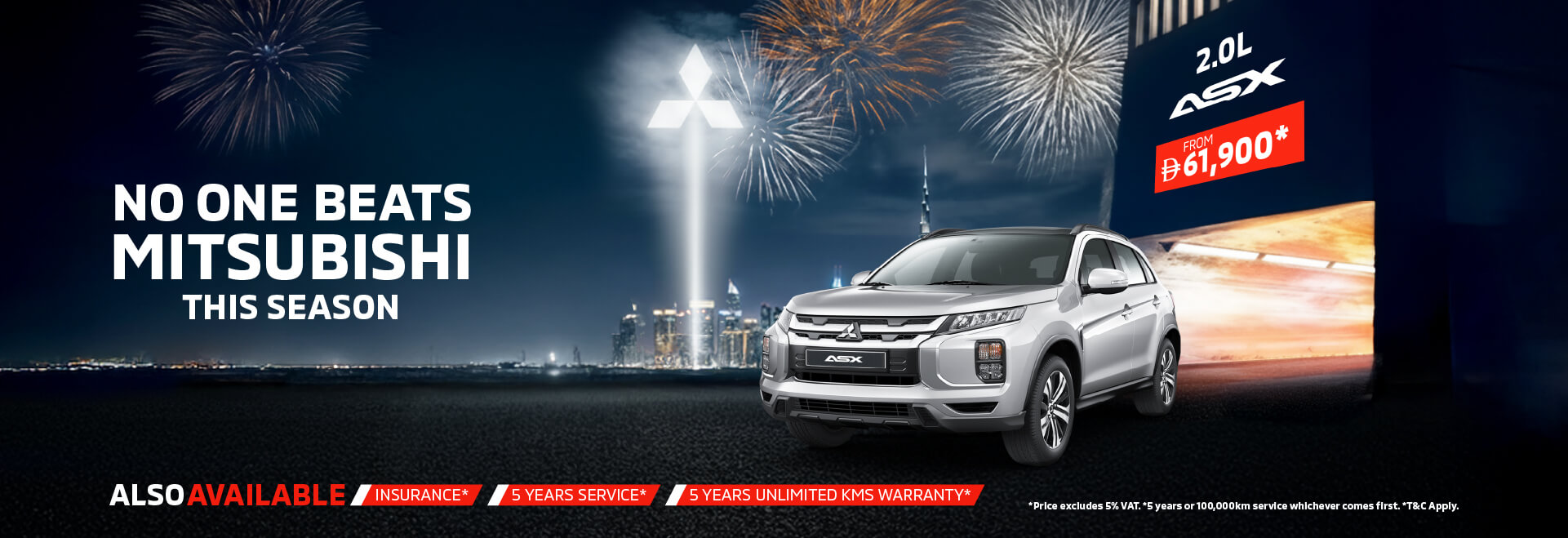 Drive the Mitsubishi ASX this DSF starting from AED 61,900*