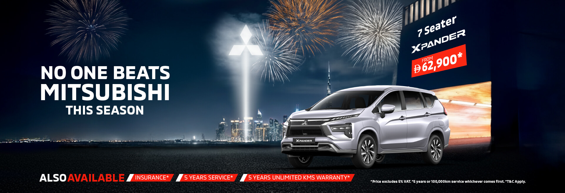 Discover the Mitsubishi Xpander this DSF starting from AED 62,900*
