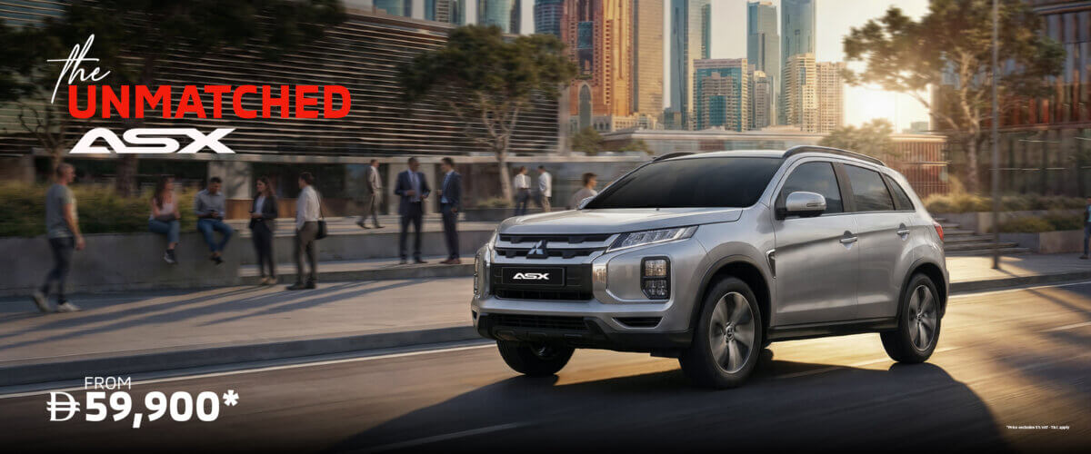 The Unmatched Mitsubishi ASX starting from AED 59,900*