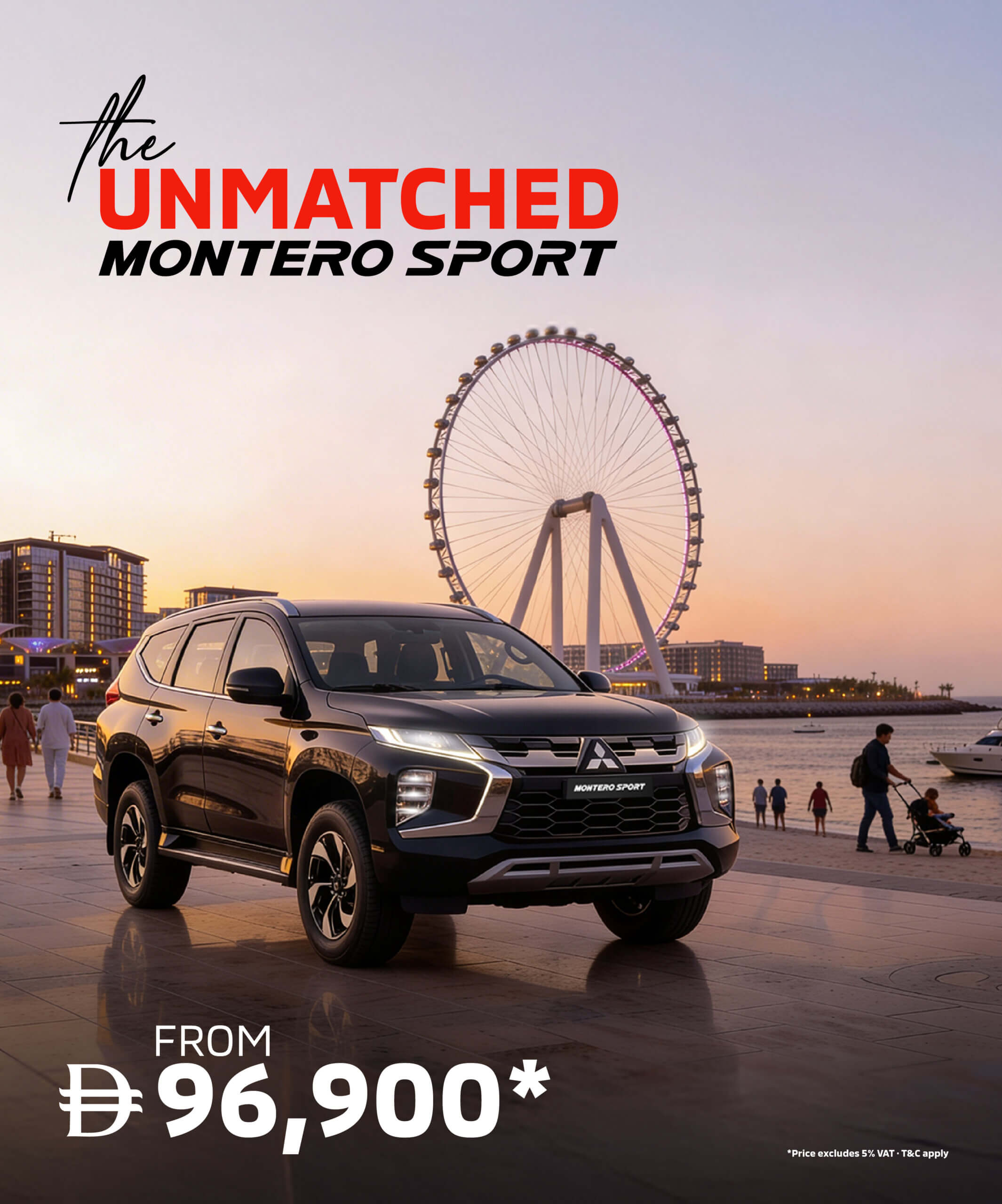 The Unmatched Mitsubishi Montero Sport starting from AED 96,900*