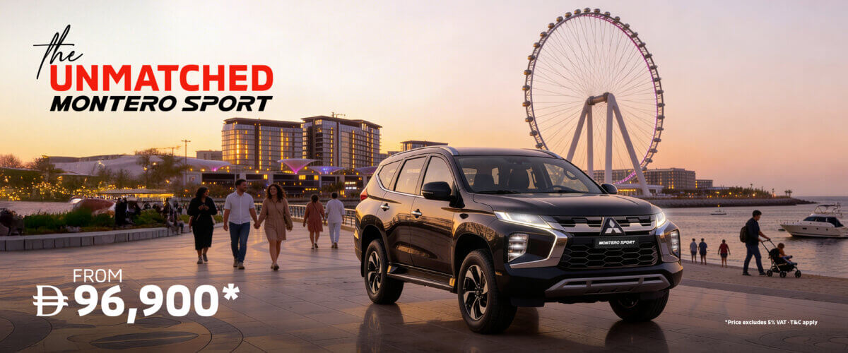 The Unmatched Mitsubishi Montero Sport starting from AED 96,900*