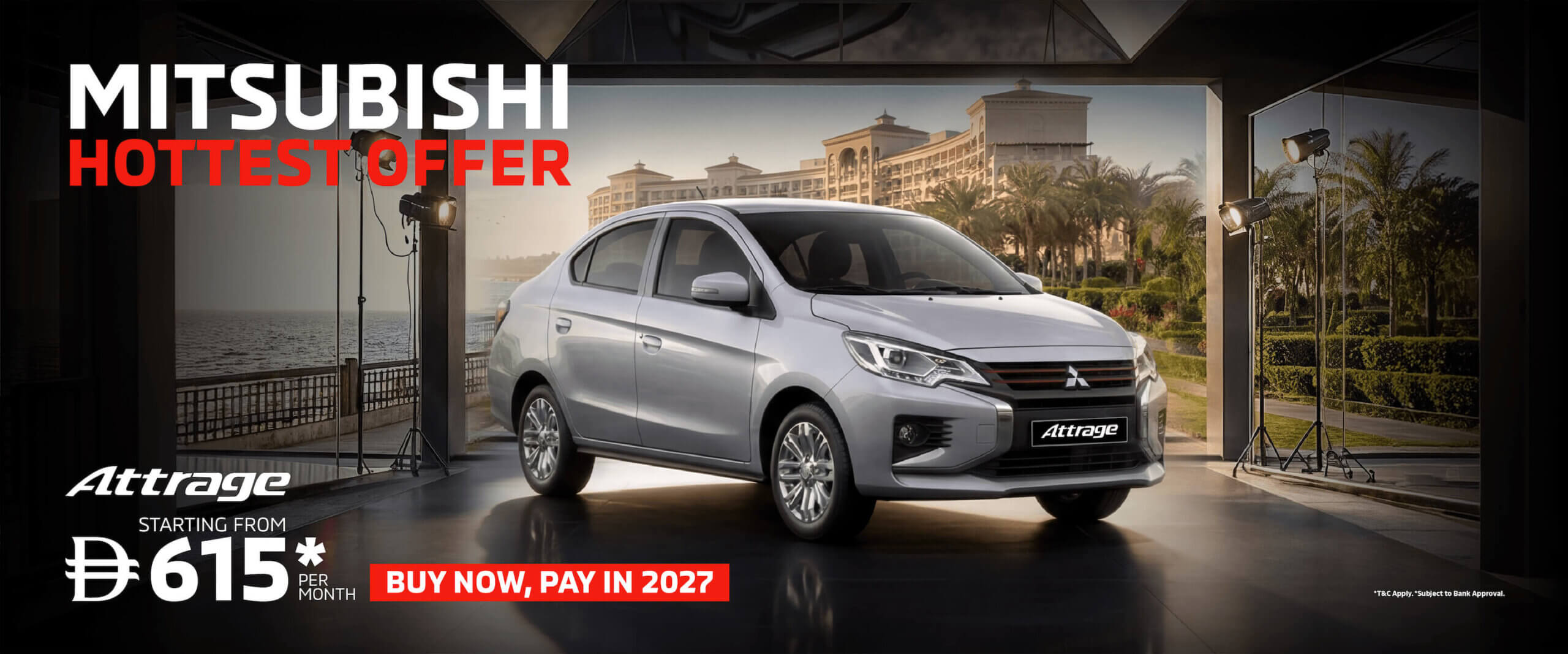 Mitsubishi Attrage – Buy Now, Pay in 2027