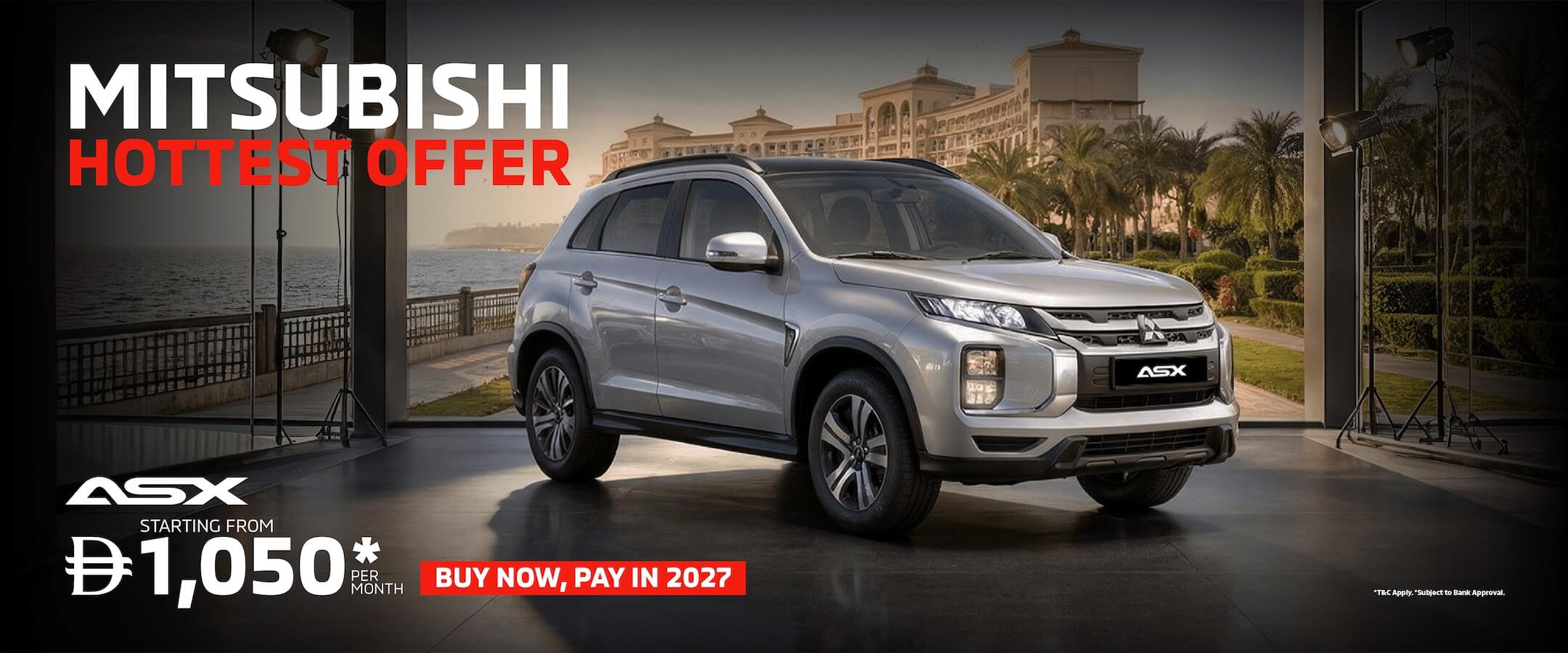 Mitsubishi ASX  – Buy Now, Pay in 2027