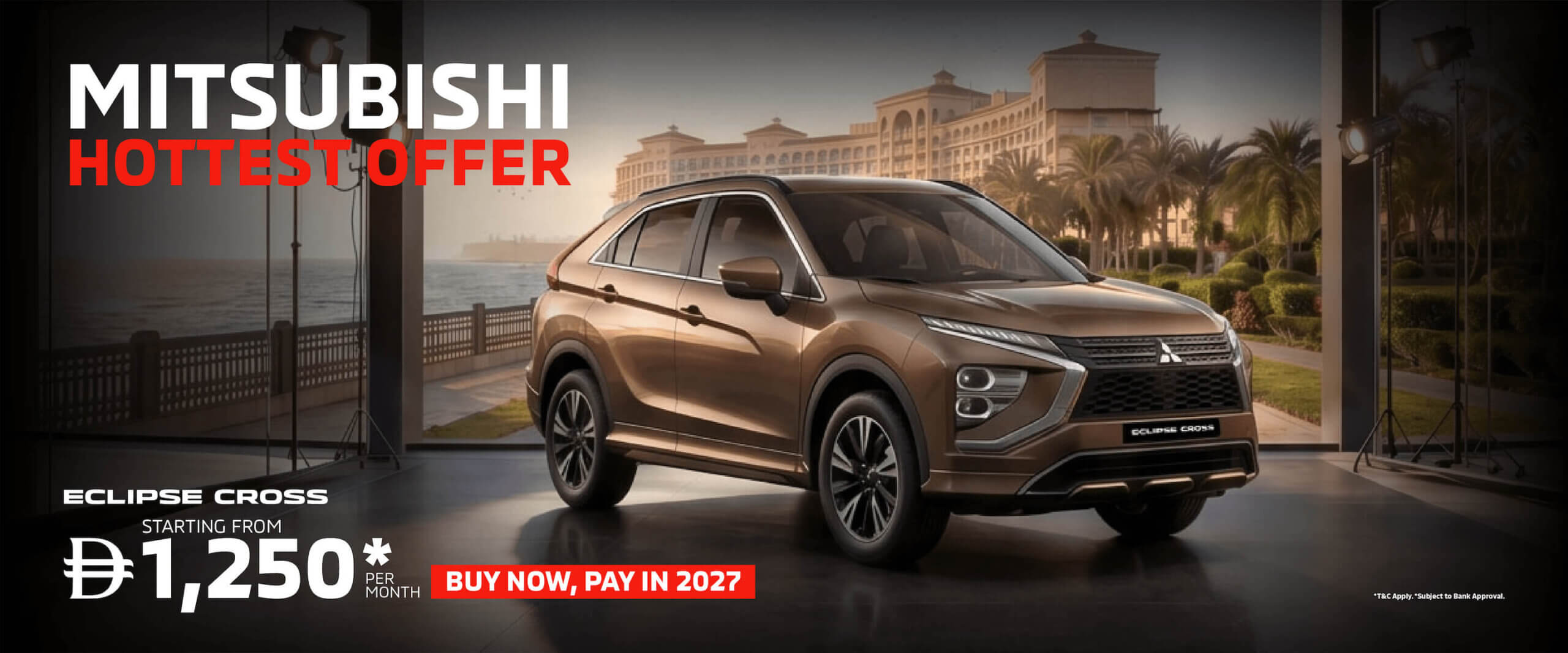 Drive the Eclipse Cross Now. Pay in 2027.