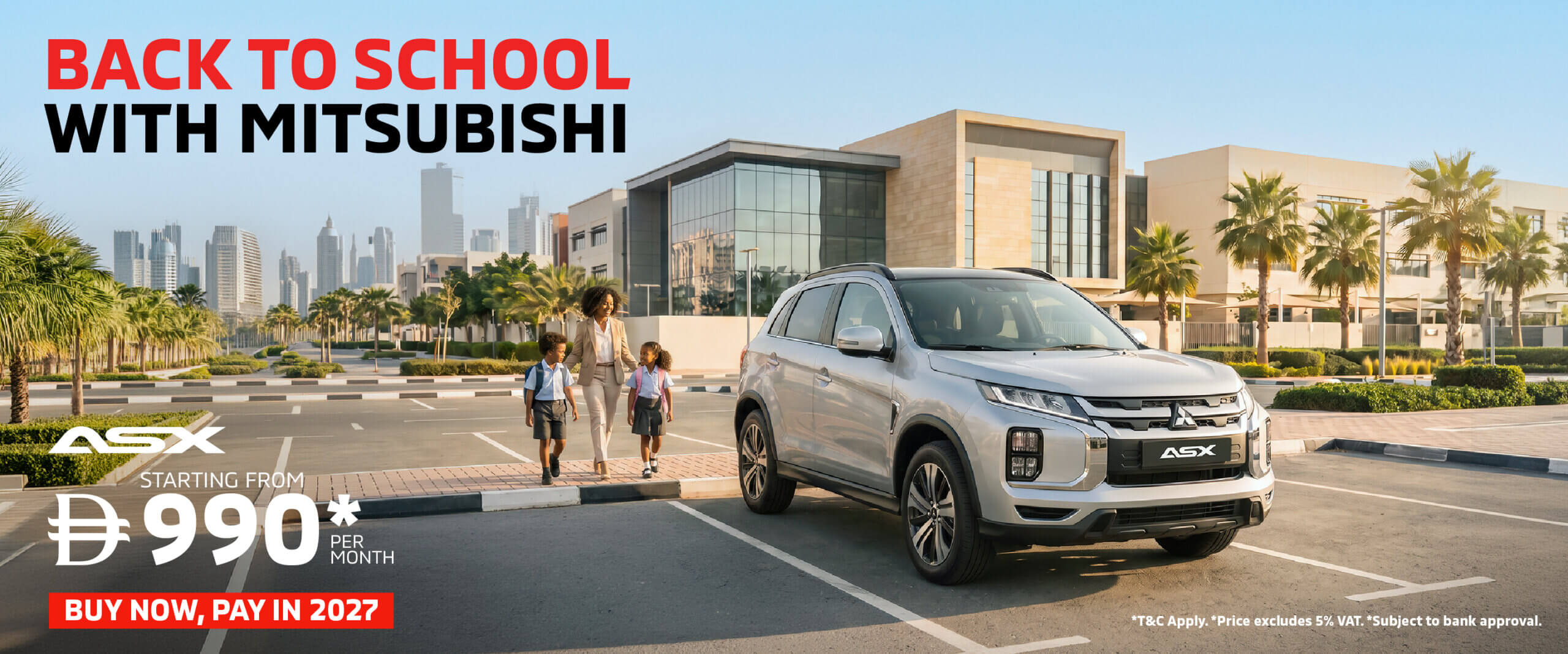 Back to School with the Mitsubishi ASX – From AED 990/Month