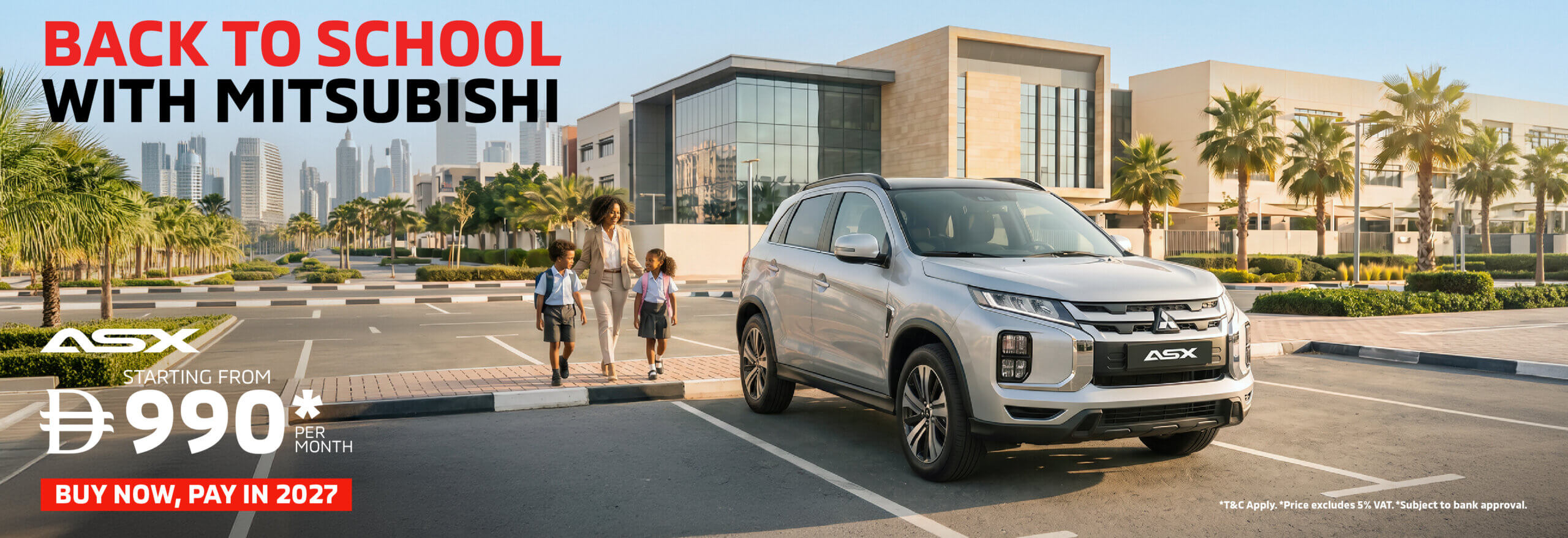 Back to School with the Mitsubishi ASX – From AED 990/Month