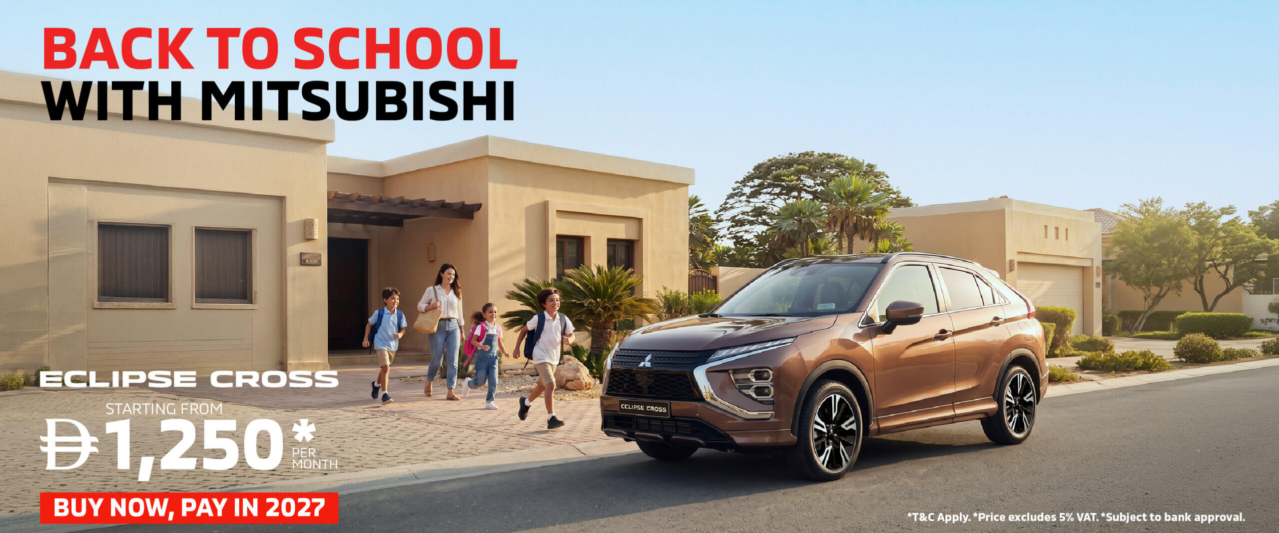 Back to School with the Mitsubishi Eclipse Cross – From AED 1,250/Month