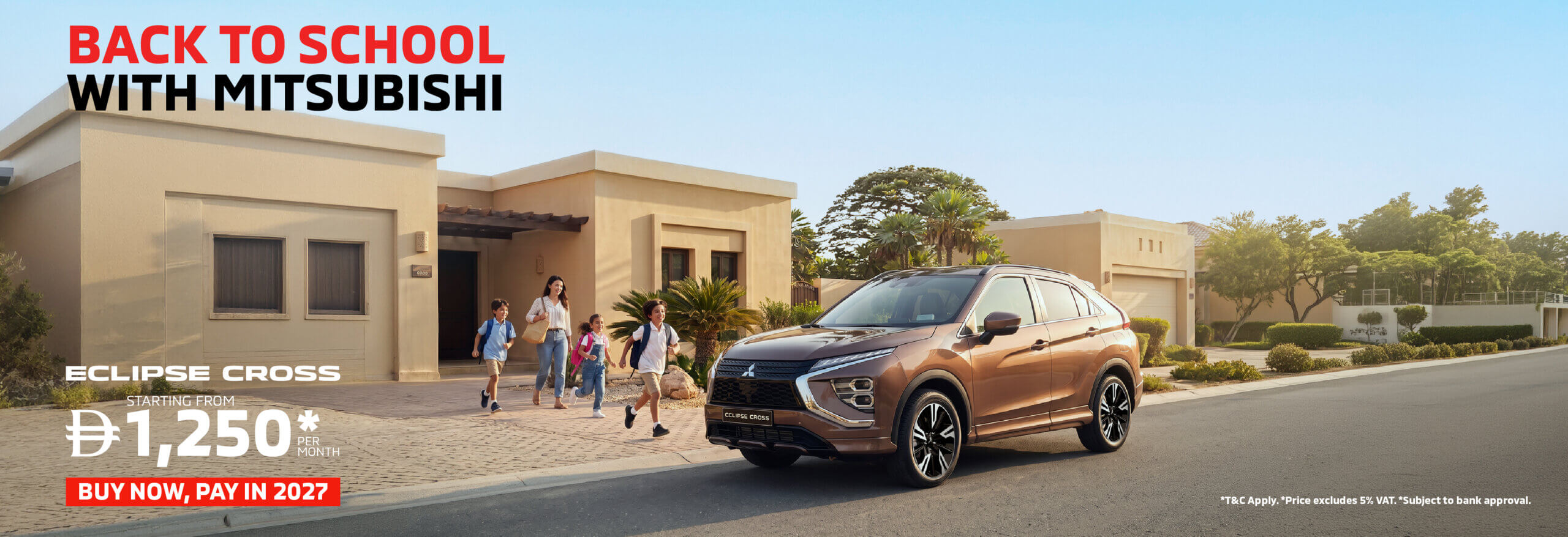 Back to School with the Mitsubishi Eclipse Cross – From AED 1,250/Month