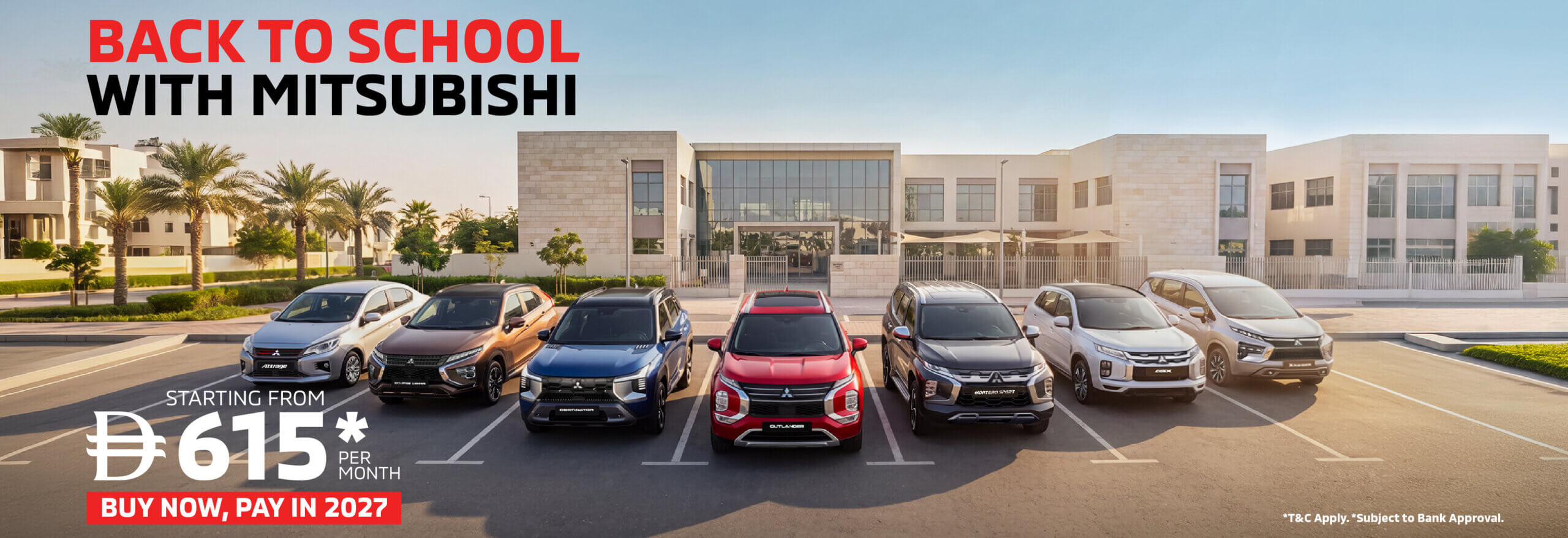 Back to School With Mitsubishi – From AED 615/Month