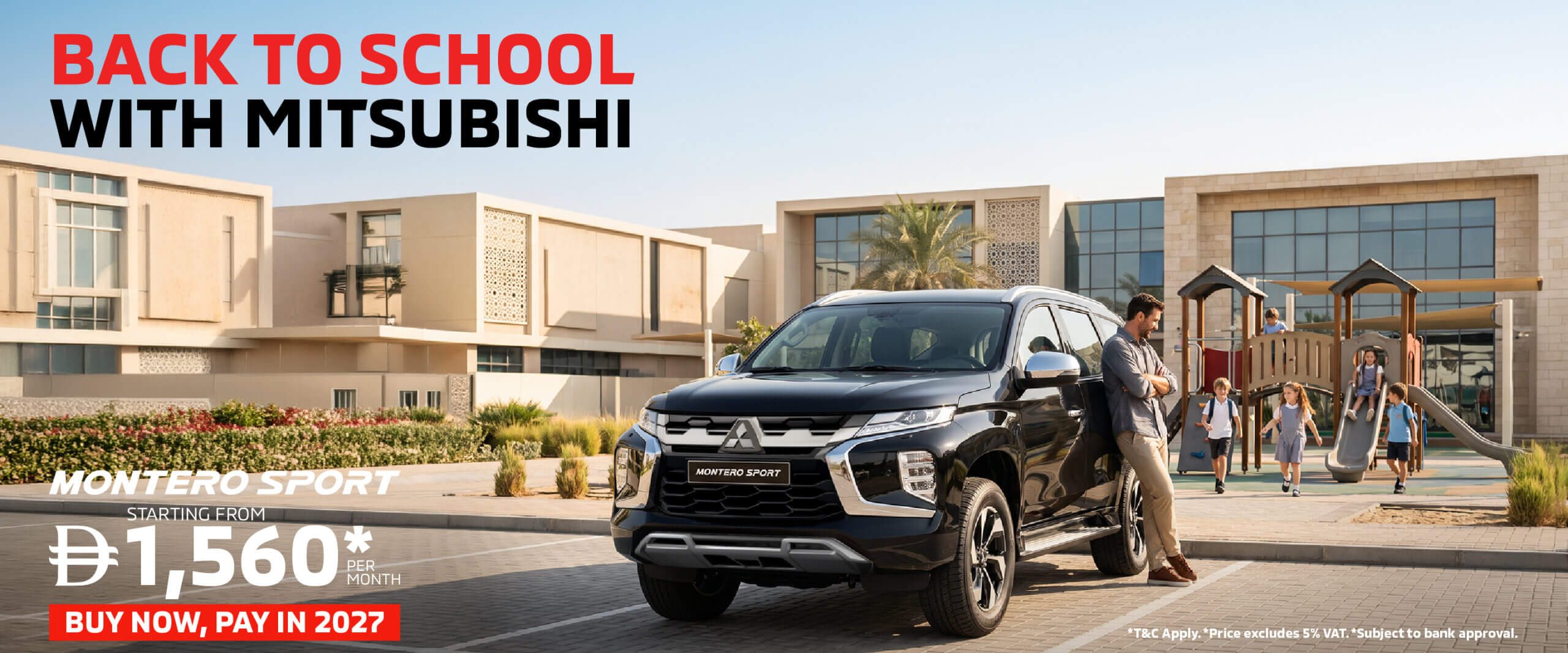 Back to School with the Mitsubishi Montero Sport – From AED 1,560/Month