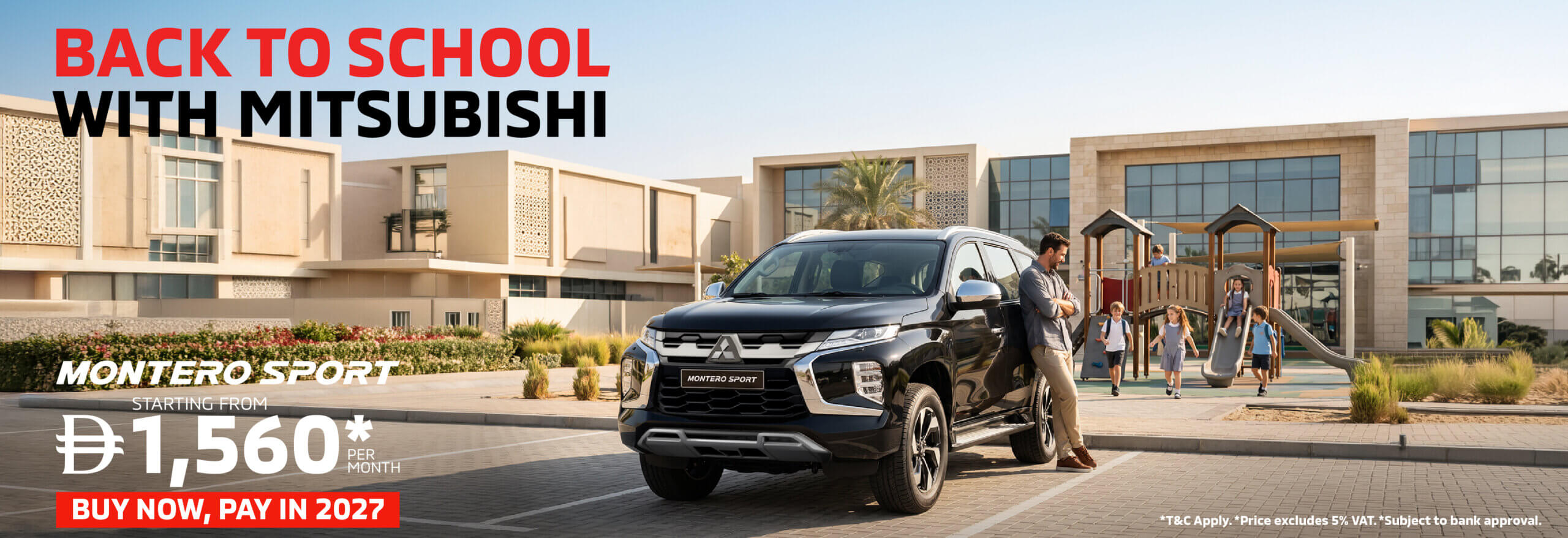 Back to School with the Mitsubishi Montero Sport – From AED 1,560/Month