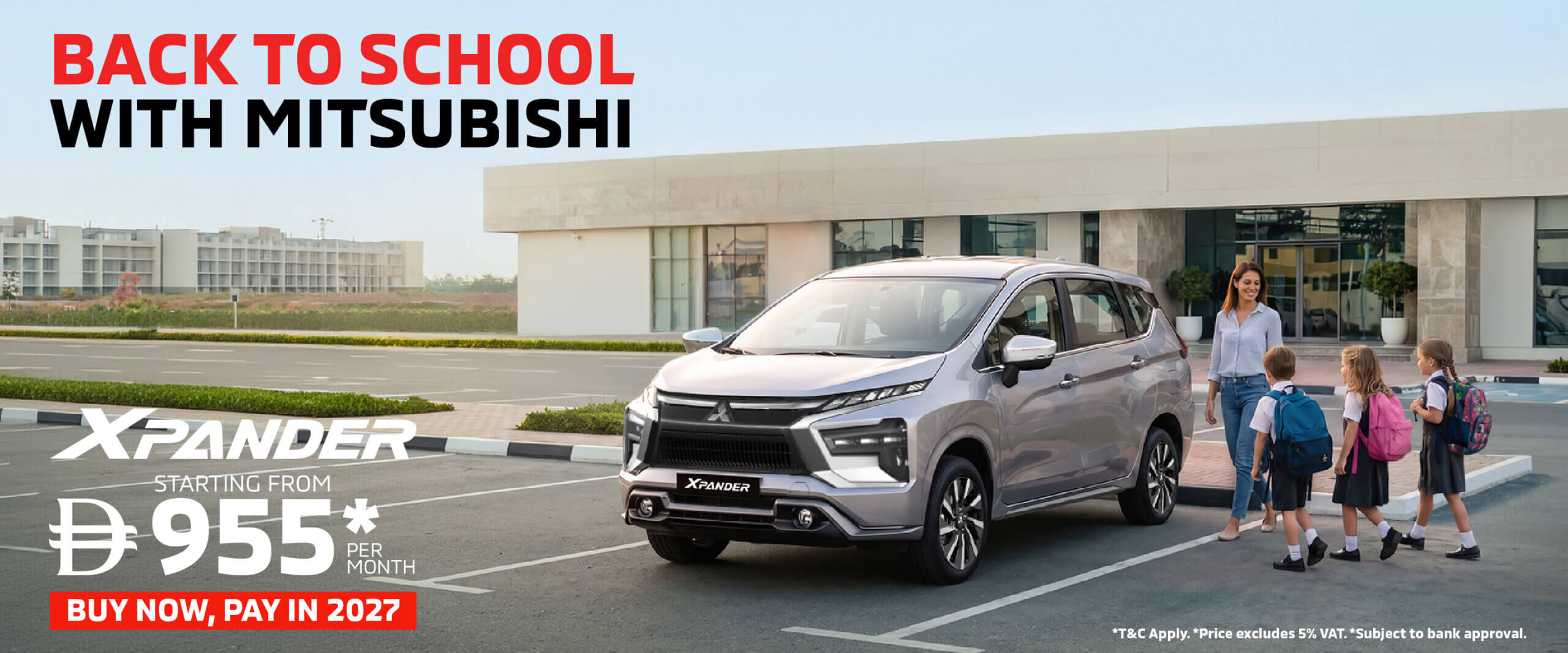 Back to School with the Mitsubishi Xpander – From AED 955/Month