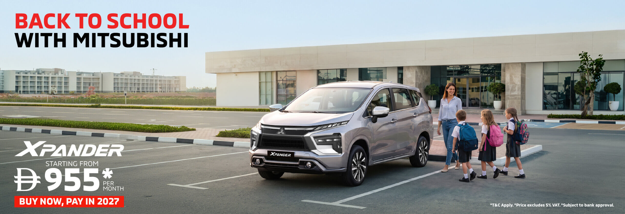 Back to School with the Mitsubishi Xpander – From AED 955/Month