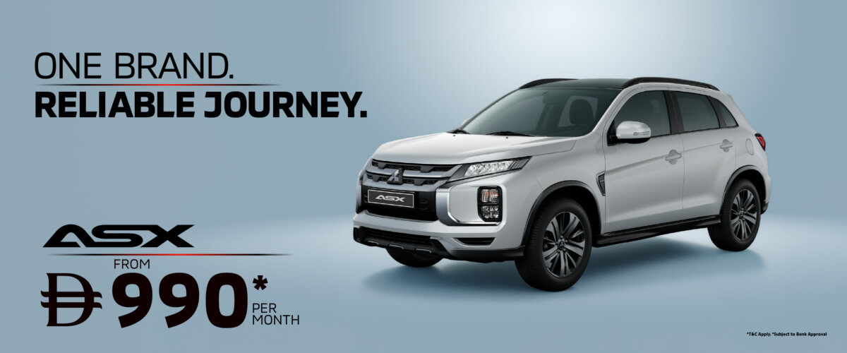 The Mitsubishi ASX – Versatile Compact SUV From AED 990/Month*