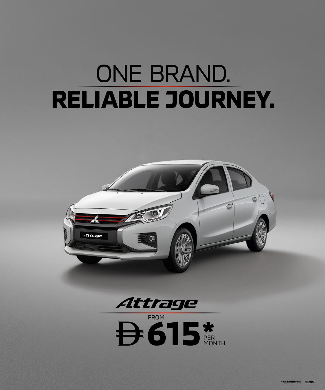 The Mitsubishi Attrage – Efficient Everyday Sedan From AED 615/Month*