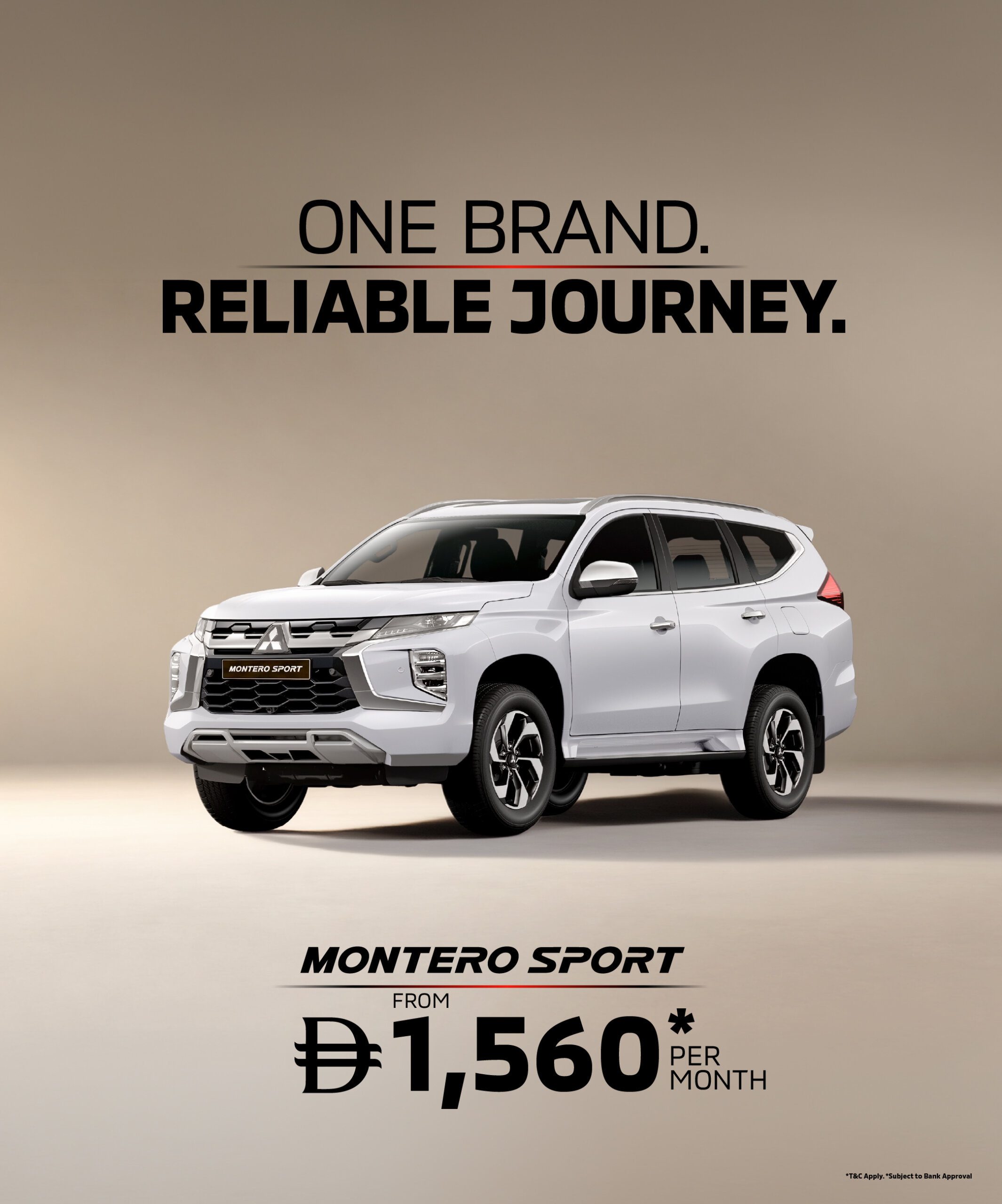 The Mitsubishi Montero Sport – Capable Family SUV From AED 1,560/Month*