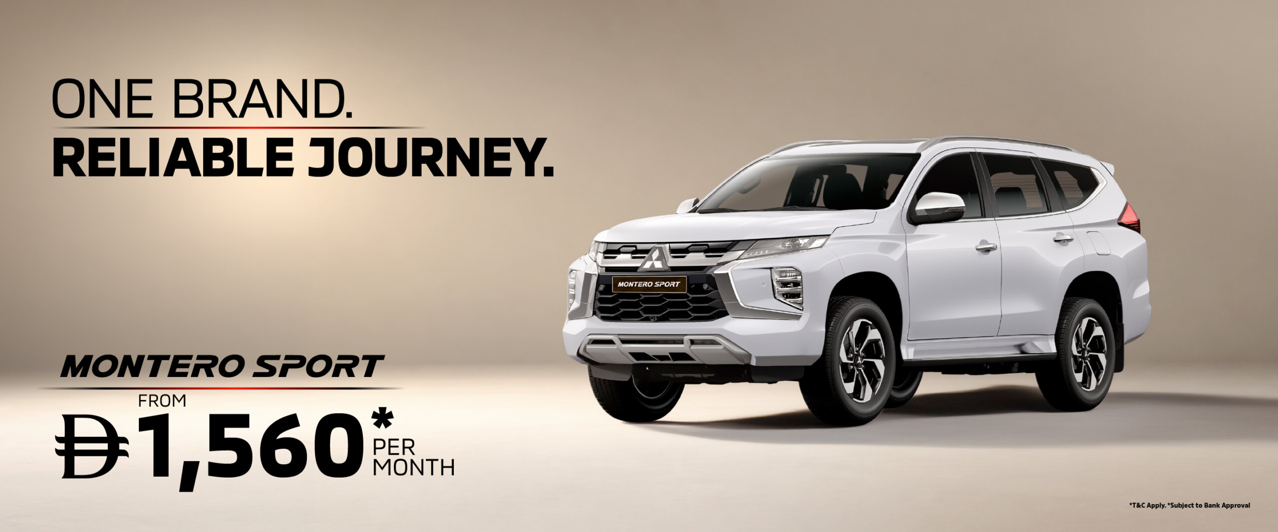 The Mitsubishi Montero Sport – Capable Family SUV From AED 1,560/Month*