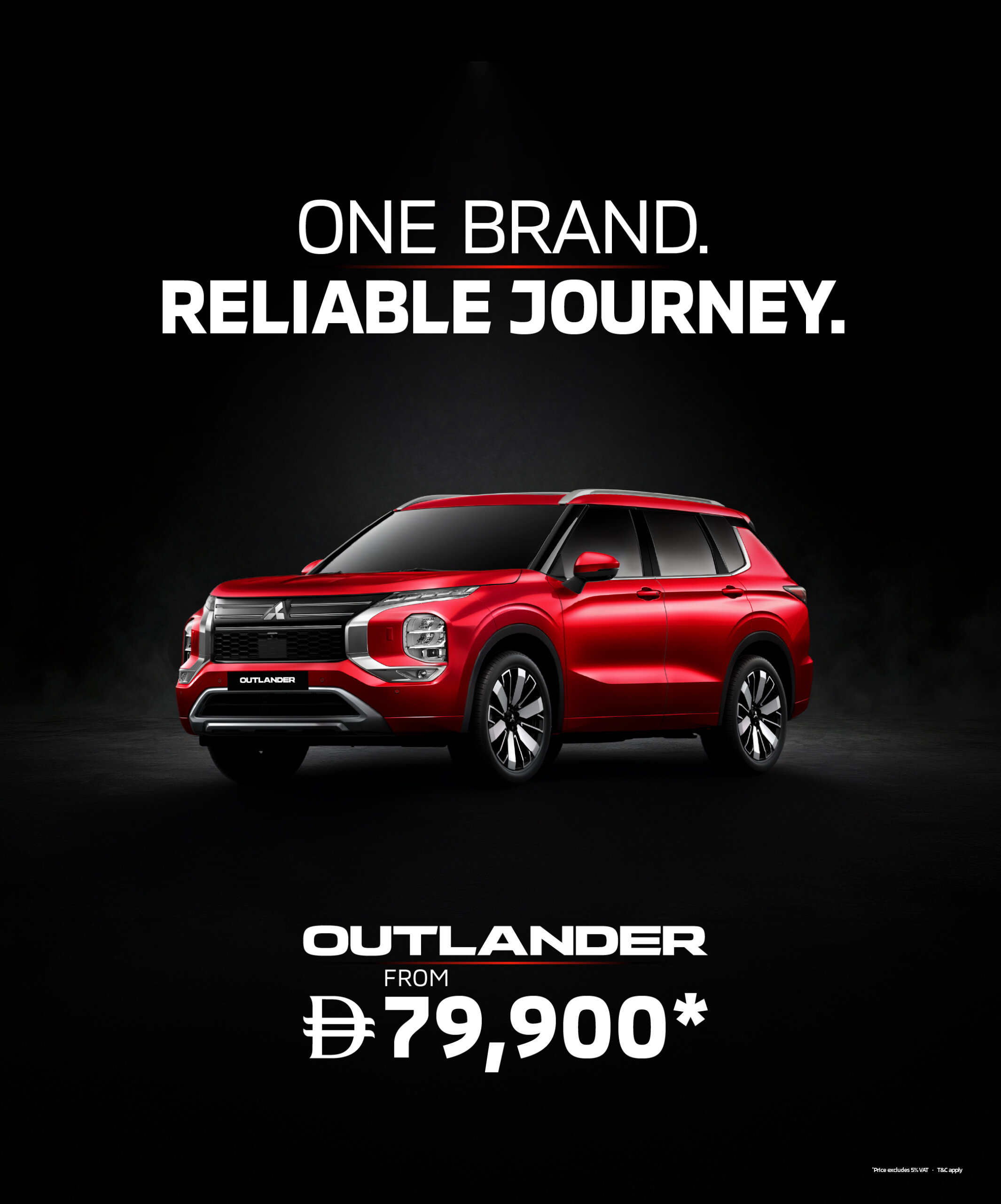 The Mitsubishi Outlander – 7-Seat Luxury SUV From AED 79,900*