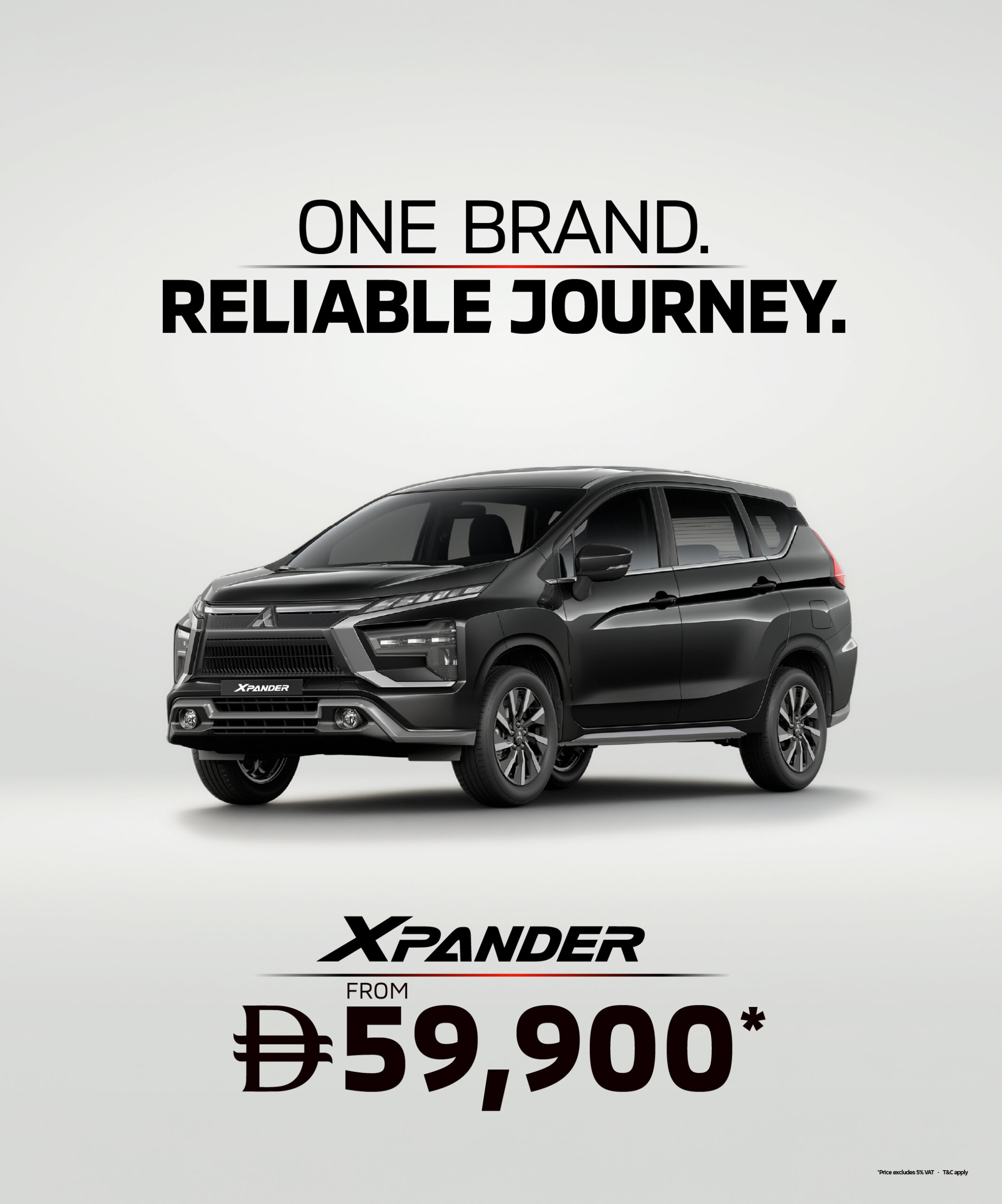 The Mitsubishi Xpander – 7-Seat Family Space From AED 59,900*