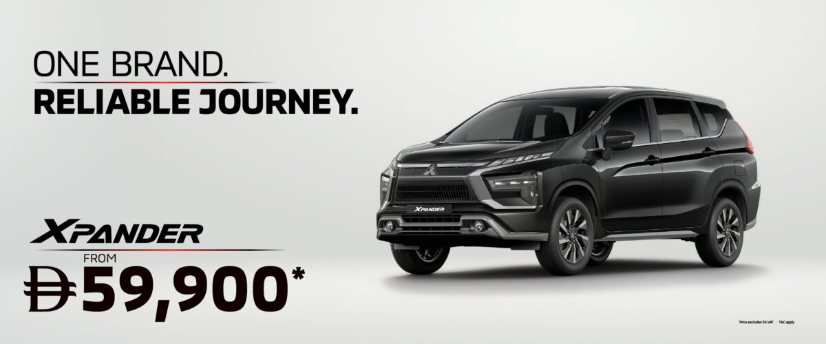 The Mitsubishi Xpander – 7-Seat Family Space From AED 59,900*