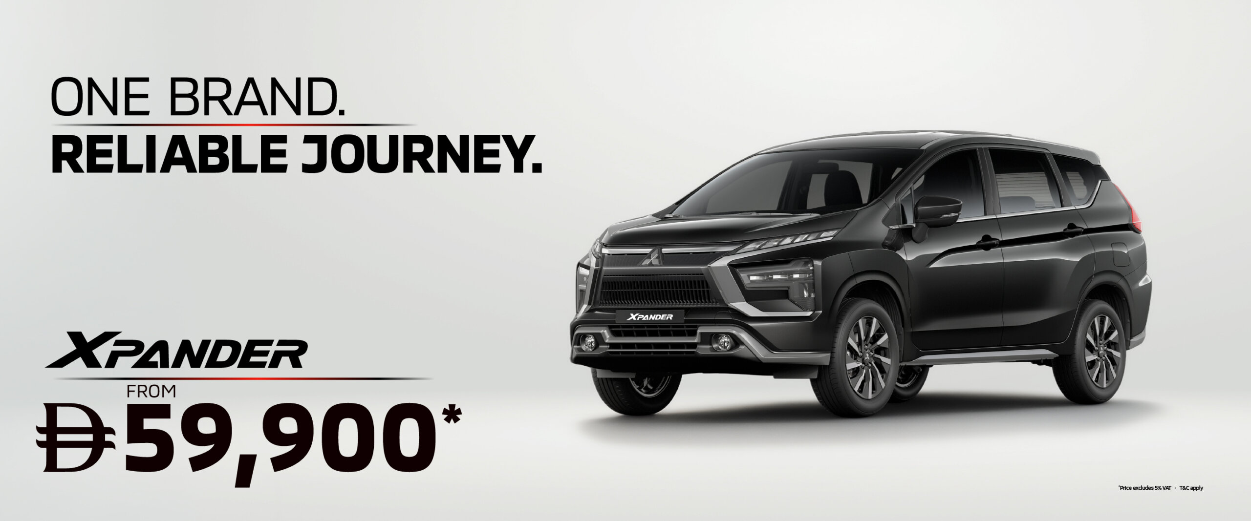 The Mitsubishi Xpander – 7-Seat Family Space From AED 59,900*