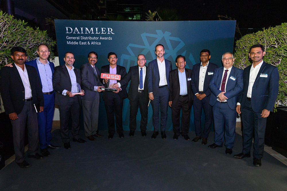 Best Sales Award and General Distributor Award for the year 2019 by Daimler Commercial Vehicles Middle East & Africa.