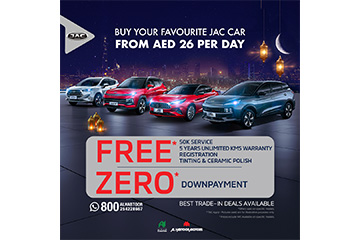 Pay only AED 26 per day this Ramadan for your favorite JAC vehicle with Al Habtoor Motors
